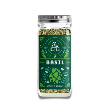 Raw Bites – Basil Leaves