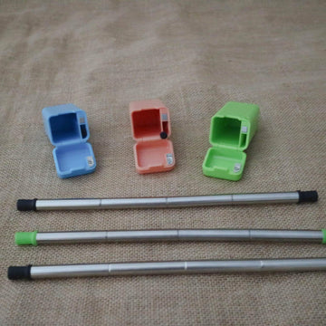 Reusable Foldable Metal Straws