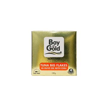 Bay of Gold – Tuna Big Flakes in Olive Oil with Chili