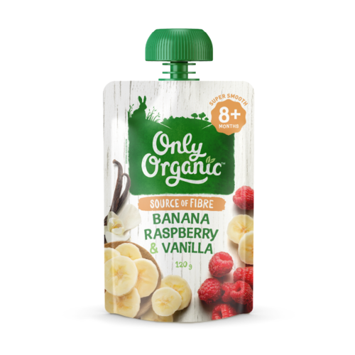Only Organic — Banana Raspberry & Vanilla (8 mos+)