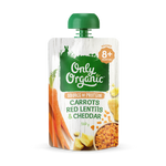 Only Organic — Carrots Red Lentils & Cheddar (8 mos+)