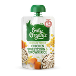 Only Organic — Chicken Sweetcorn & Brown Rice (6 mos+)
