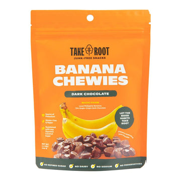 Take Root – Banana Chewies With Dark Chocolate