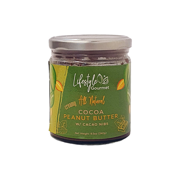 Lifestyle Gourmet – All Natural Cocoa Peanut Butter With Cacao Nibs