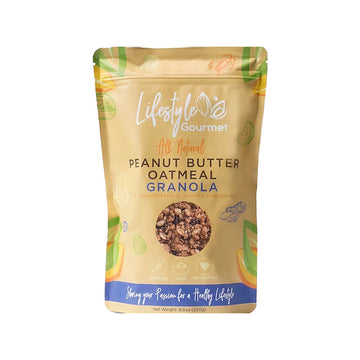 Lifestyle Gourmet – All Natural Peanut Butter Oatmeal Granola
