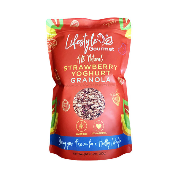 Lifestyle Gourmet – All Natural Strawberry Yogurt Granola