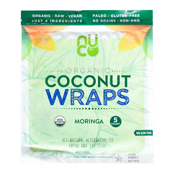 Nuco – Organic Coconut Wraps (Moringa)