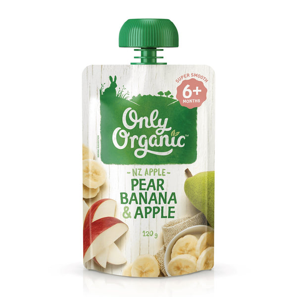 Only Organic – Pear, Banana & Apple Baby Food