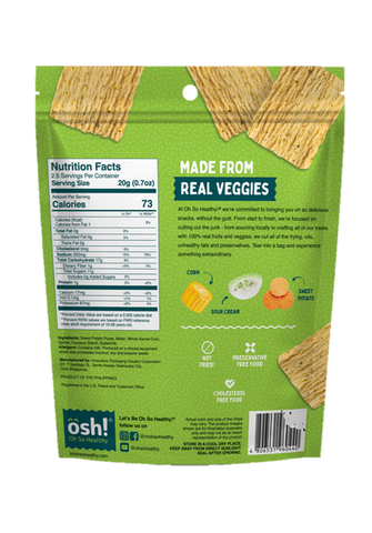 Oh So Healthy! – Sour Cream Corn Veggie Crisps