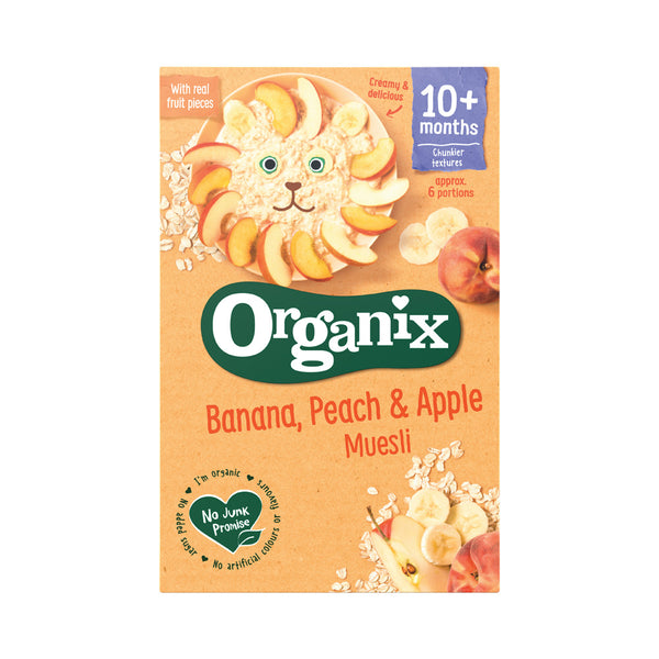 Organix – Organic Banana, Peach & Apple Muesli