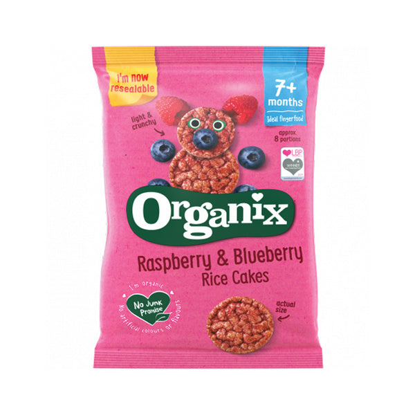 Organix – Organic Raspberry & Blueberry Rice Cakes