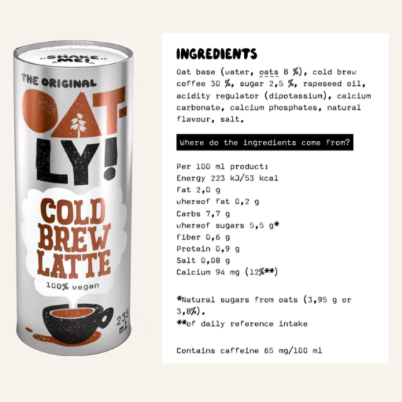 Oatly – Cold Brew Latte
