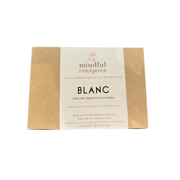 Mindful Indulgence – Blanc Truffle Salt Peanut Butter Cups