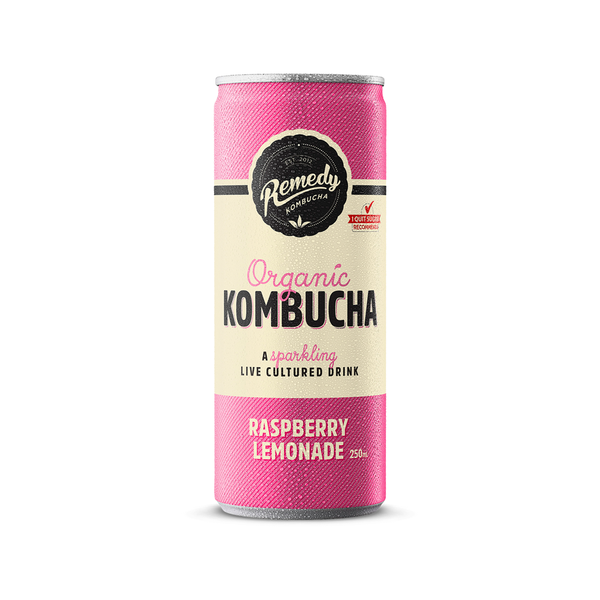Remedy – Organic Raspberry Lemonade Kombucha
