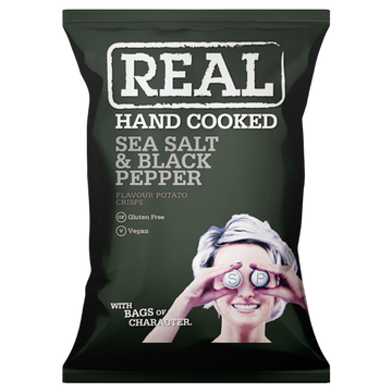 Real — Sea Salt & Black Pepper Potato Crisps