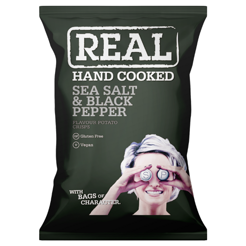 Real — Sea Salt & Black Pepper Potato Crisps