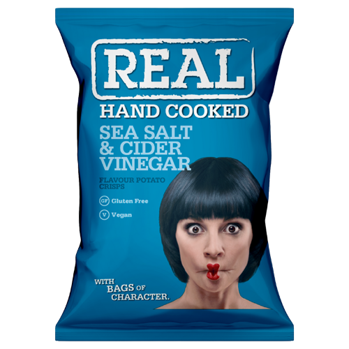 Real — Sea Salt & Cider Vinegar Potato Crisps