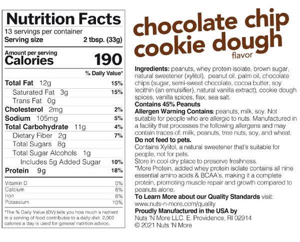 Nuts n More — Chocolate Chip Cookie Dough