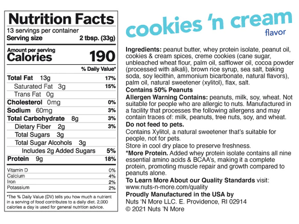 Nuts n More — Cookies 'n Cream