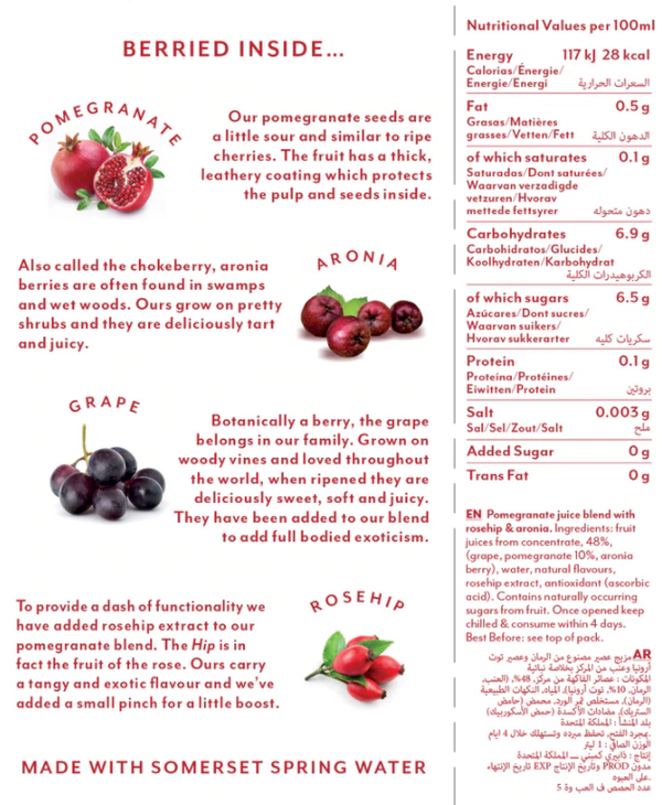 The Berry Company — Pomegranate Juice, No Added Sugar