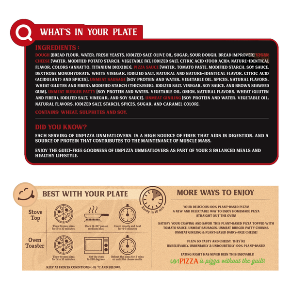 unPIZZA — Meat-Free Unmeat Lovers Pizza