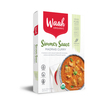 Waah Organic – Madras Curry Simmer Sauce