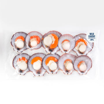 Wild Caught – Half Shelled Scallops